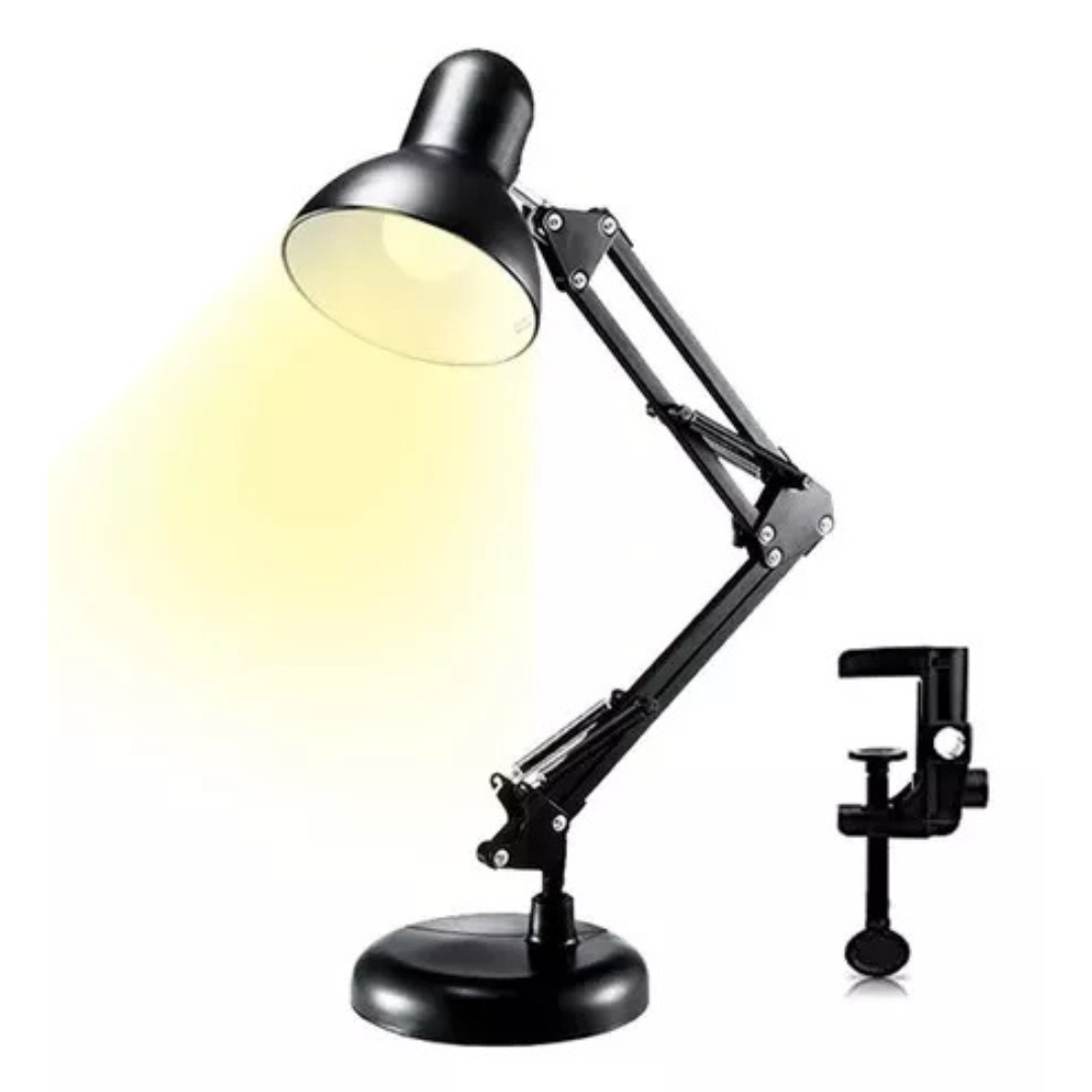 Lámpara de Escritorio Elegante - Articulada 2 en 1 con Base y Soporte - Tiendas La Gran Latina