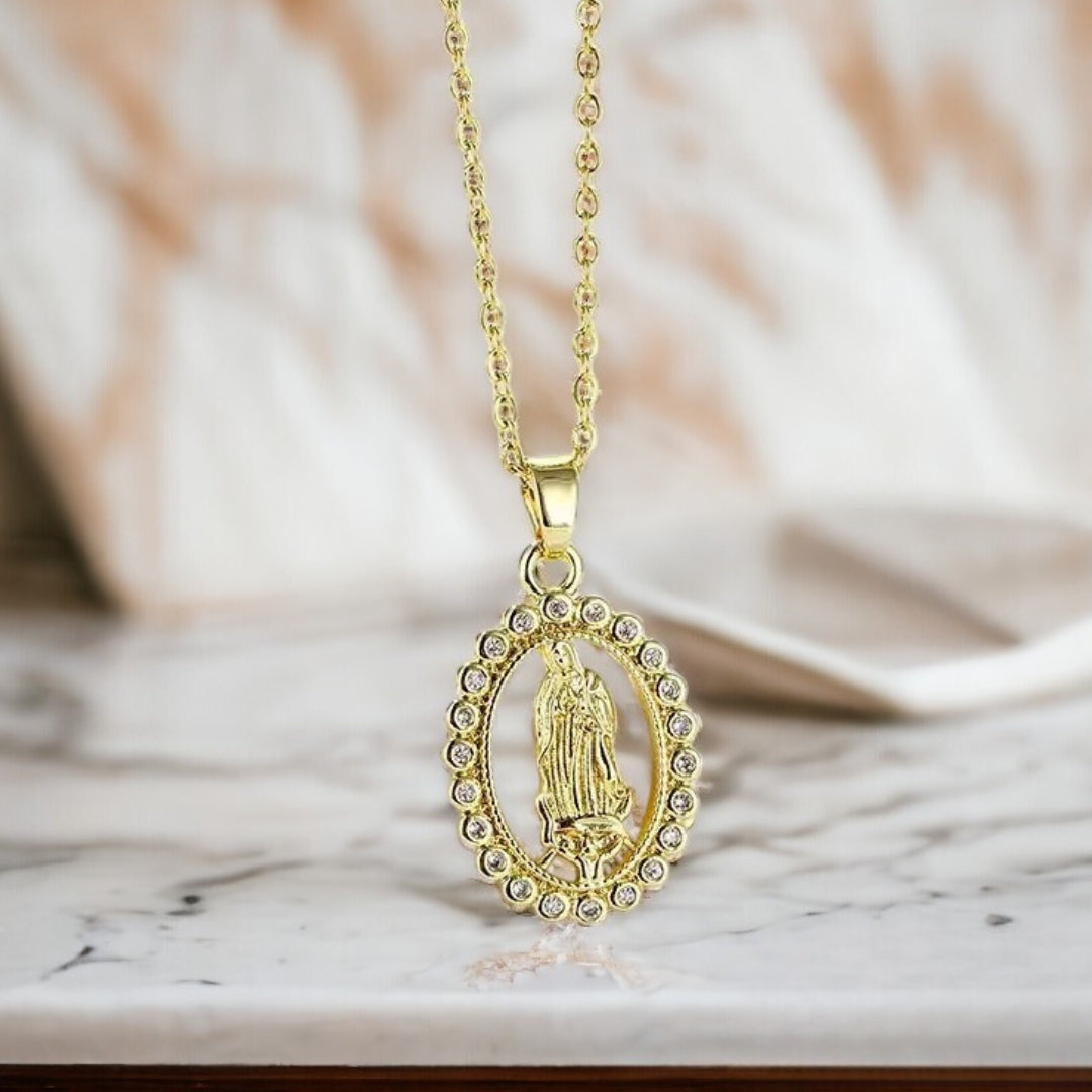 ✨ Collar de la Virgen María – Fe y Devoción en una Joya - Tiendas La Gran Latina
