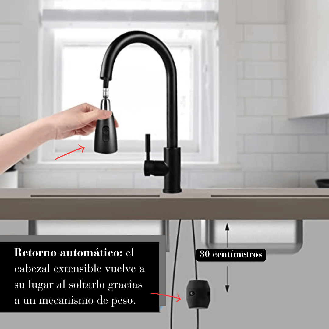 Grifería Premium 'Kitchen Faucet' con Cabezal Flexible: Experiencia Superior en Tu Lavaplatos - Tiendas La Gran Latina