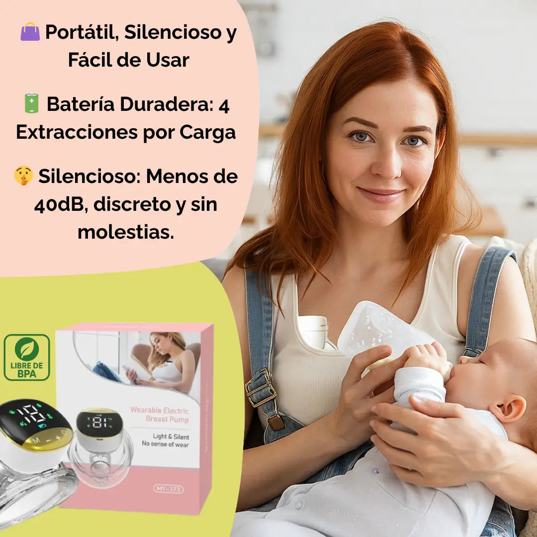 Extractor de Leche Manos Libres MY-373™ Extrae Leche Sin Detener Tu Día