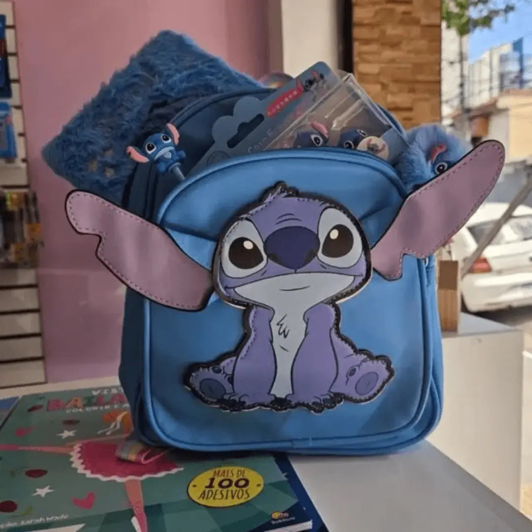 Mochila Stitch con Orejitas – ¡Funcionalidad, Estilo y Diversión!