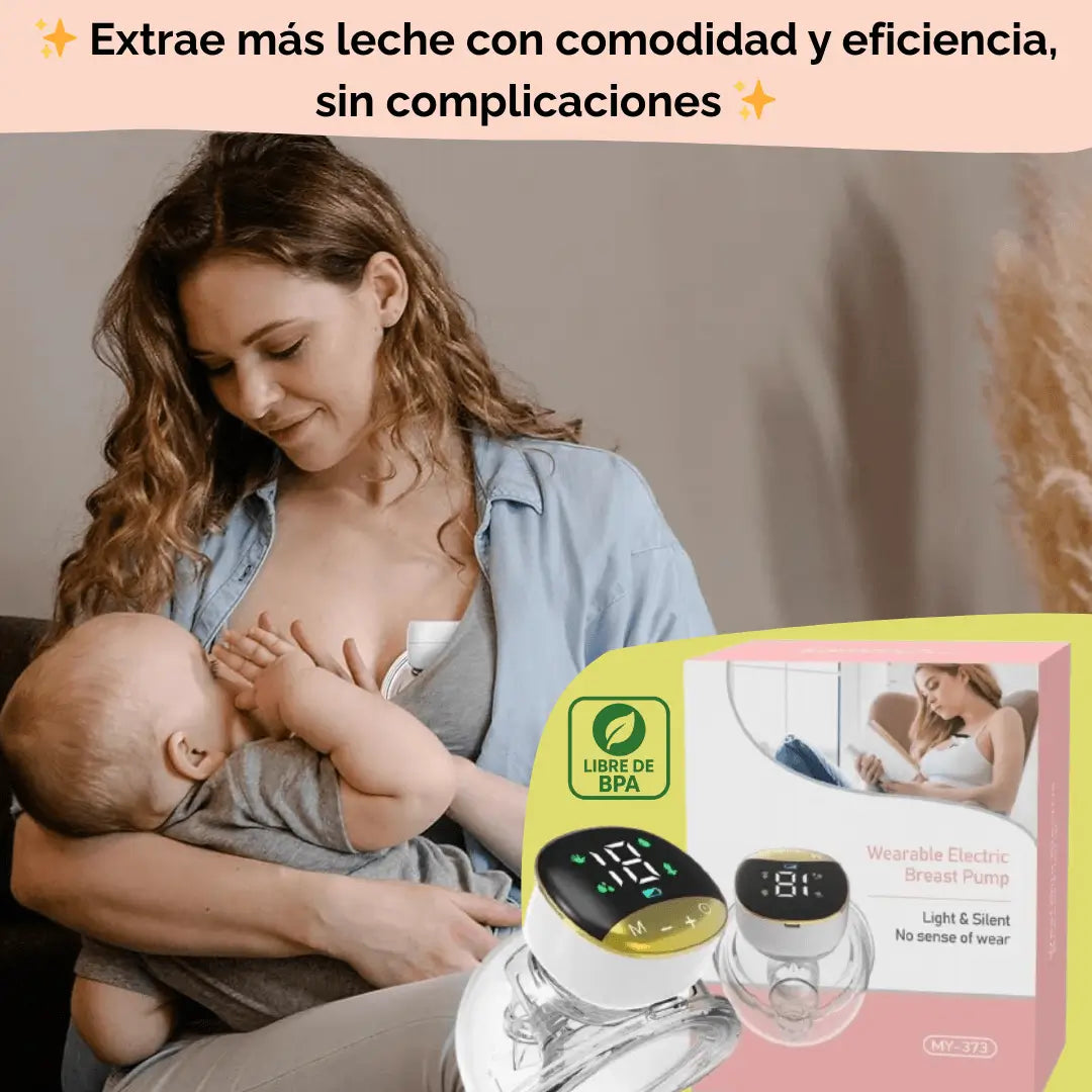 Extractor de Leche Manos Libres MY-373™ Extrae Leche Sin Detener Tu Día