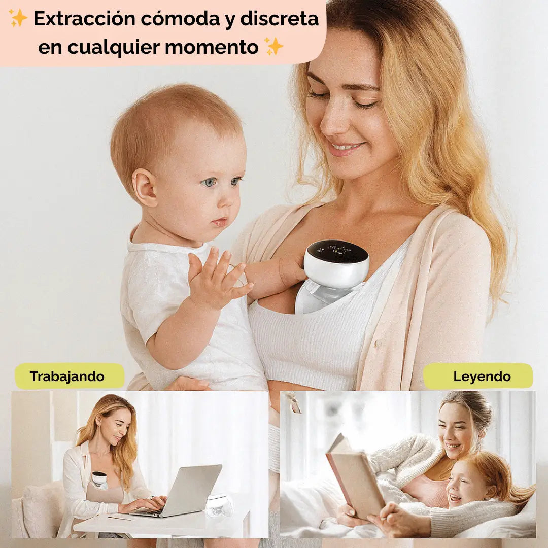 Extractor de Leche Manos Libres MY-373™ Extrae Leche Sin Detener Tu Día