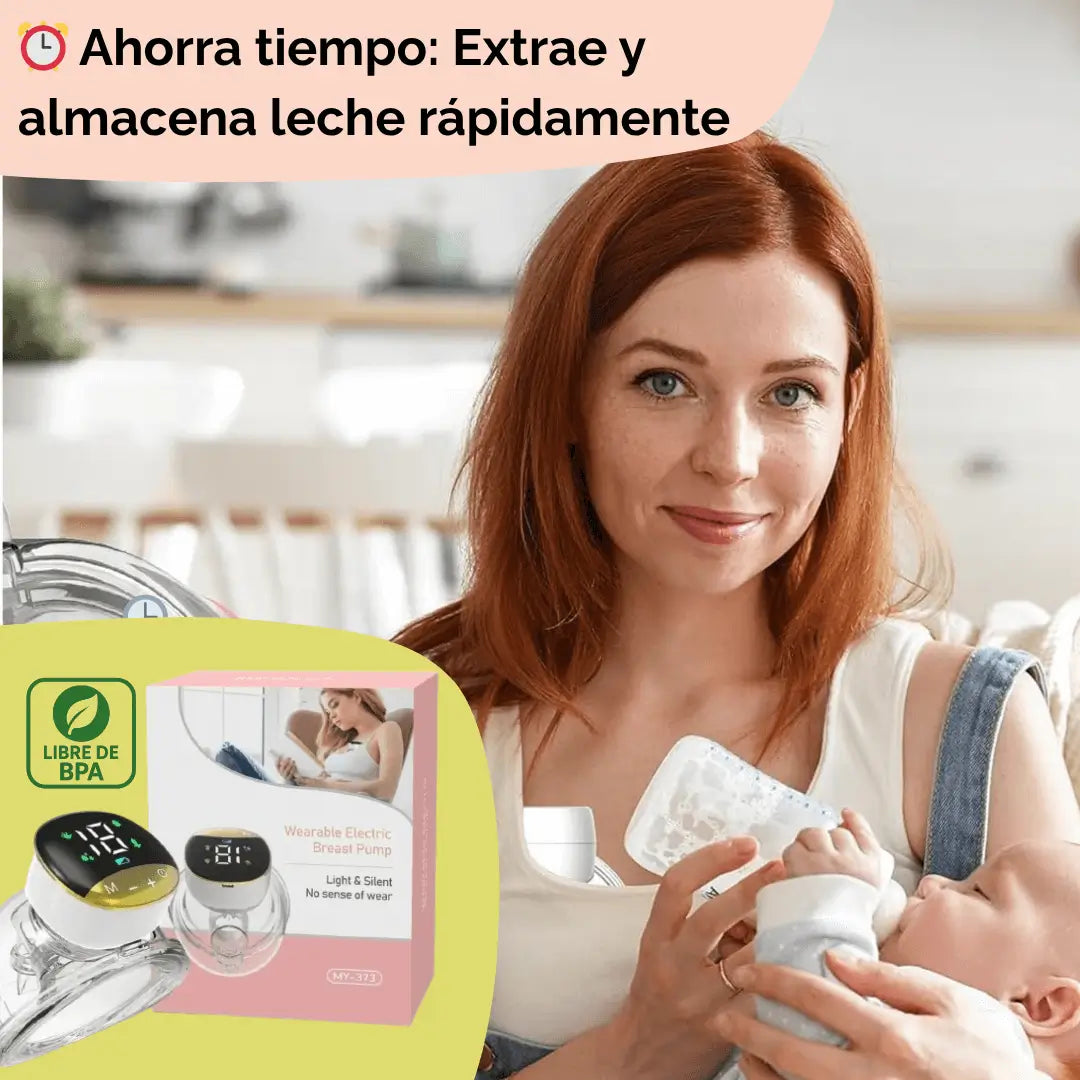 Extractor de Leche Manos Libres MY-373™ Extrae Leche Sin Detener Tu Día