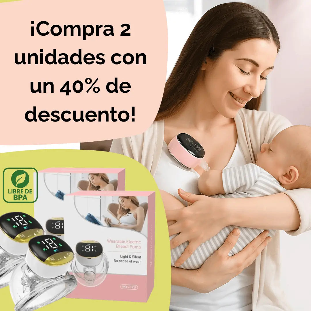 Extractor de Leche Manos Libres MY-373™ Extrae Leche Sin Detener Tu Día