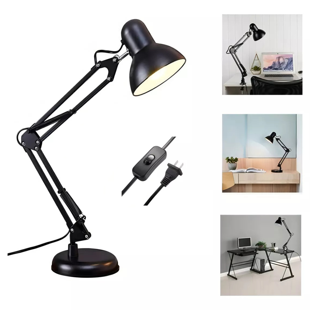 Lámpara de Escritorio Elegante - Articulada 2 en 1 con Base y Soporte - Tiendas La Gran Latina