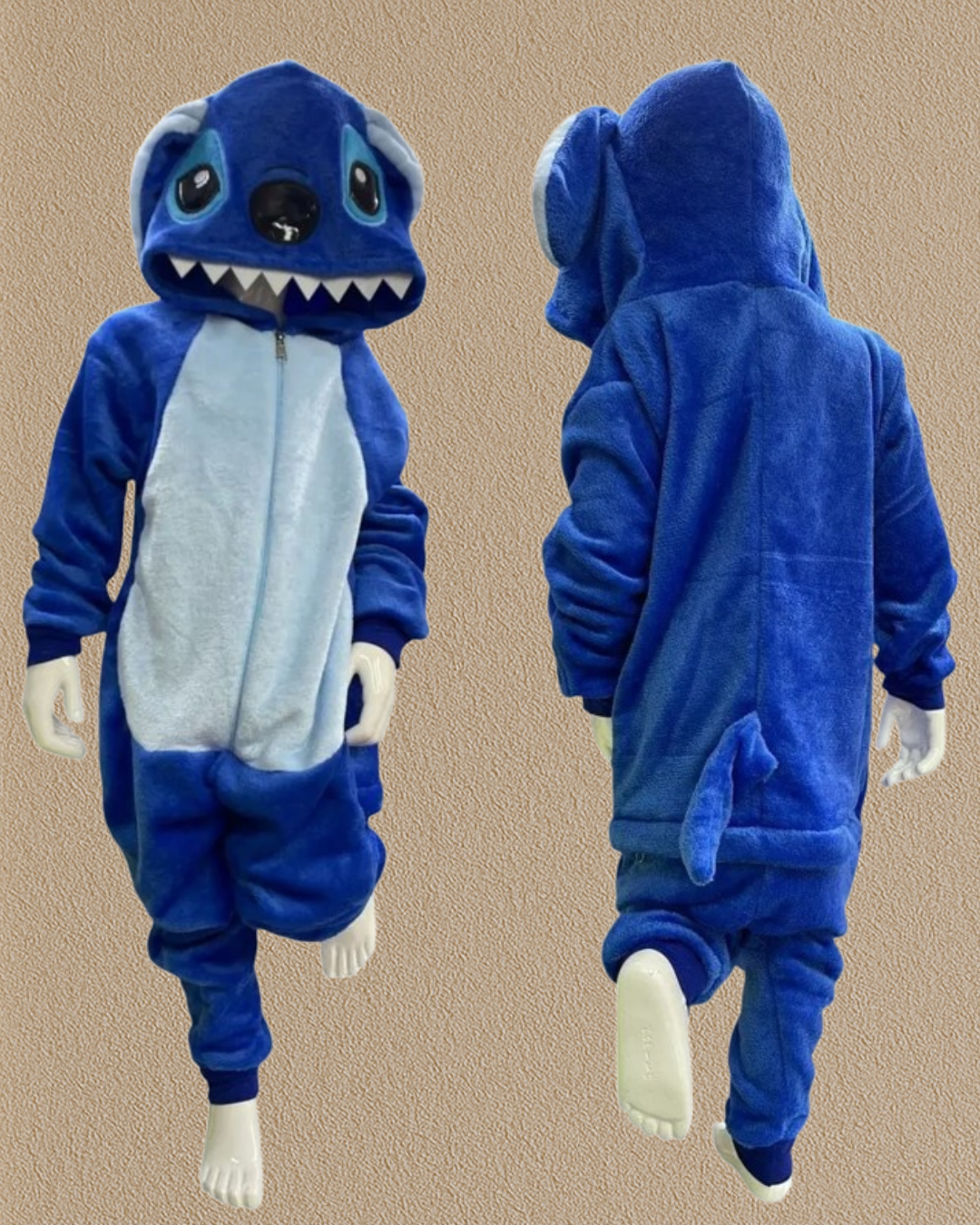Pijama Enterizo Stitch Adorable: ¡Cálida, Cómoda y Divertida! - Tiendas La Gran Latina