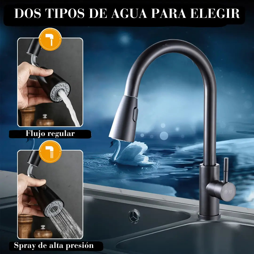Griferia Lavaplatos negra mate
