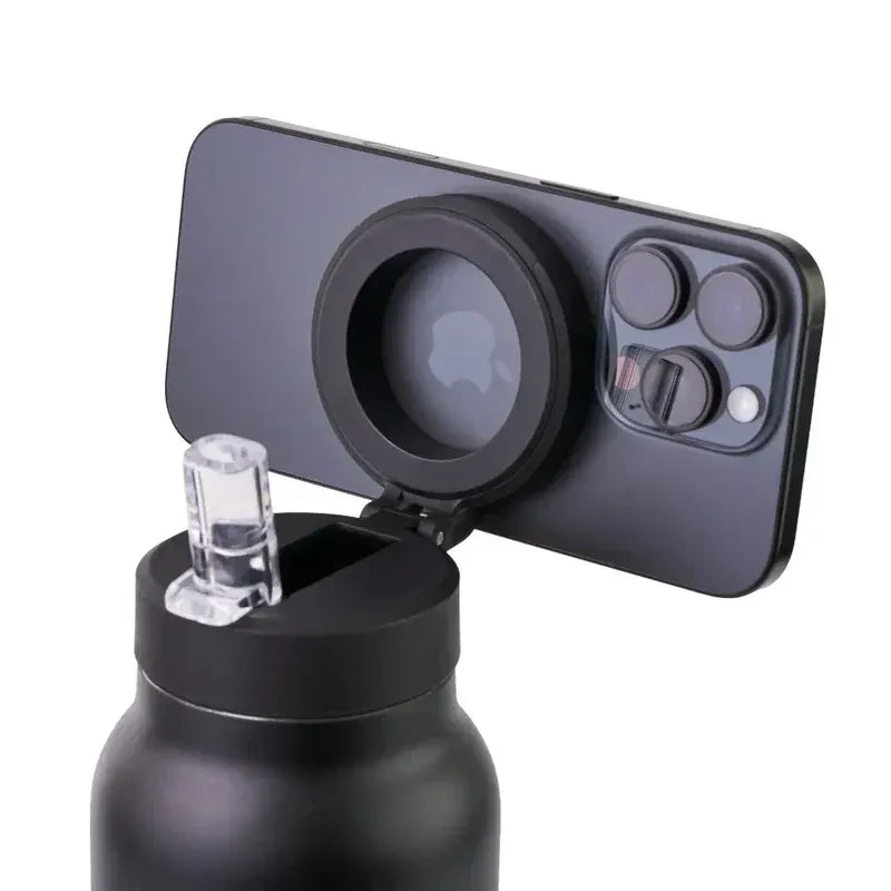 Botella Termo 2 en 1 con Soporte Magnético para Celular