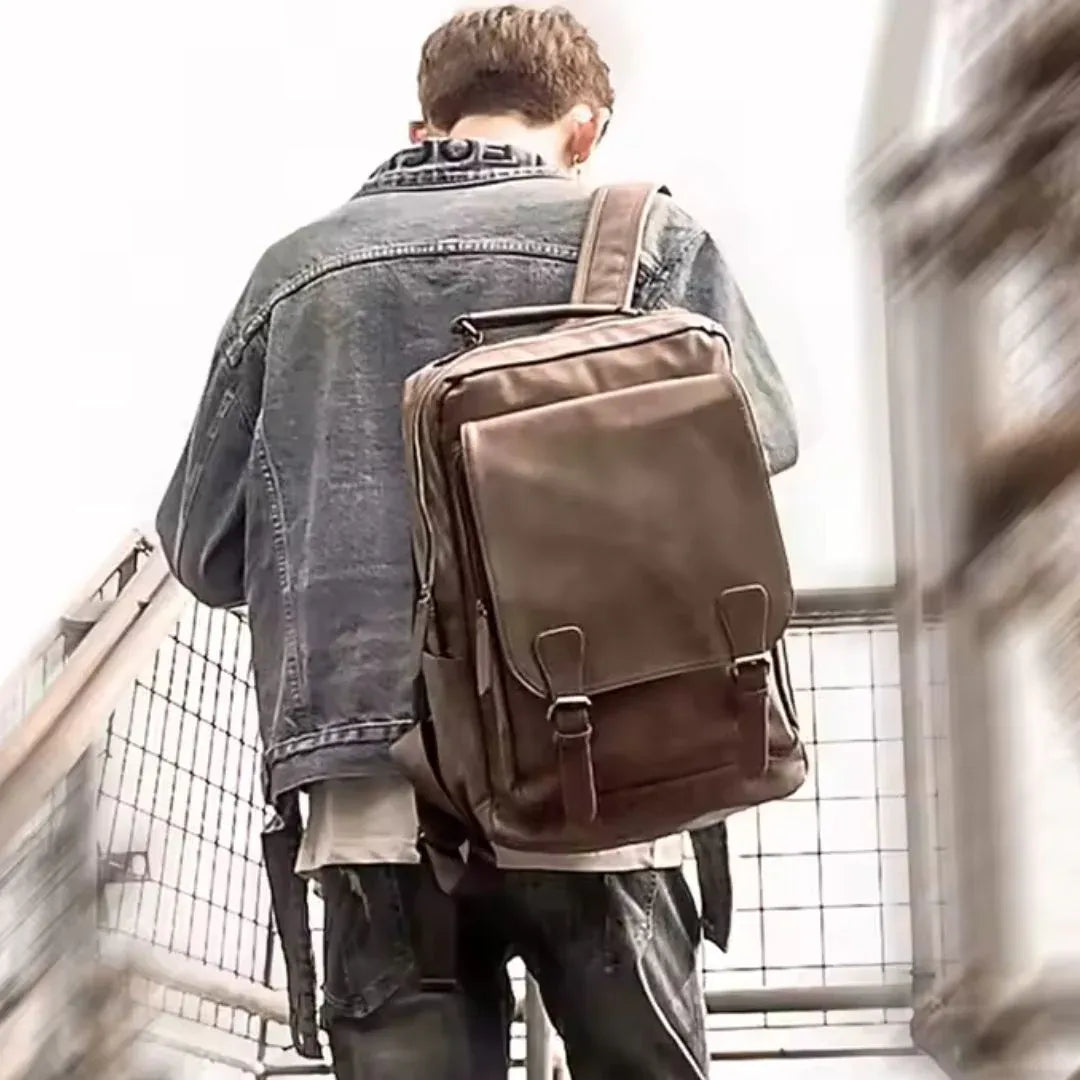 Mochila Clásica 'de Luca™': Estilo Atemporal, Comodidad y Funcionalidad para Tu Día a Día