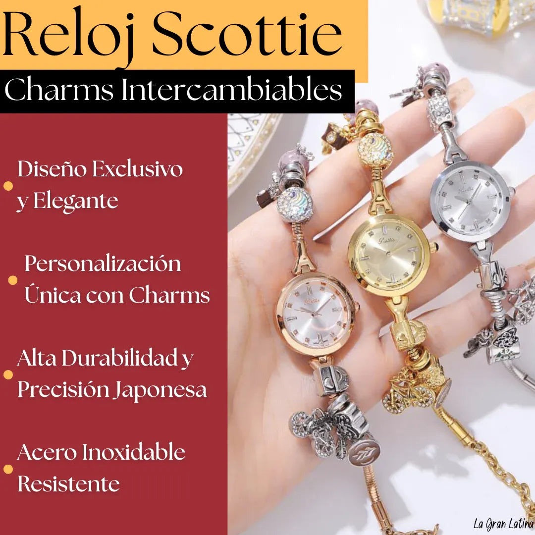 Reloj Scottie: Exclusivo con Charms Intercambiables