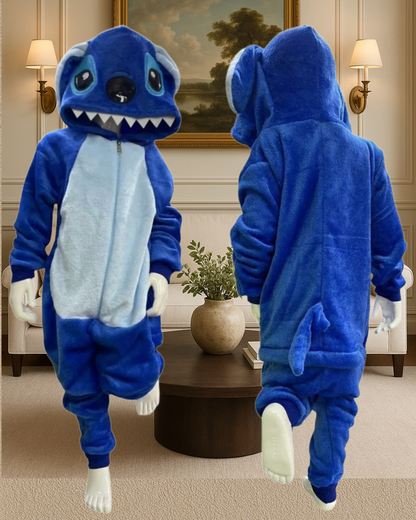 Pijama Enterizo Stitch Adorable: ¡Cálida, Cómoda y Divertida! - Tiendas La Gran Latina