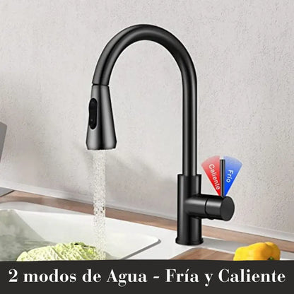 Griferia lavaplatos negra
