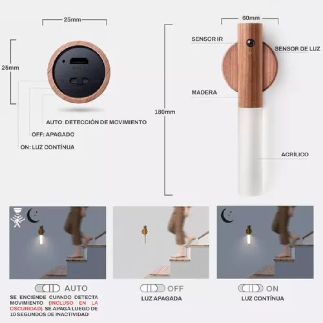 Lámparas Decorativas con Sensor de Movimiento - Tiendas La Gran Latina