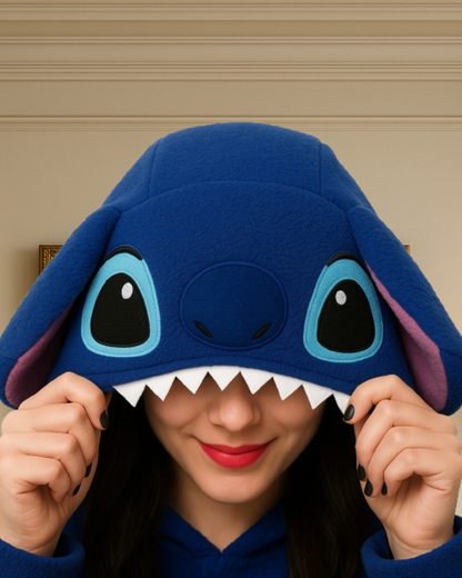 Pijama Enterizo Stitch Adorable: ¡Cálida, Cómoda y Divertida! - Tiendas La Gran Latina