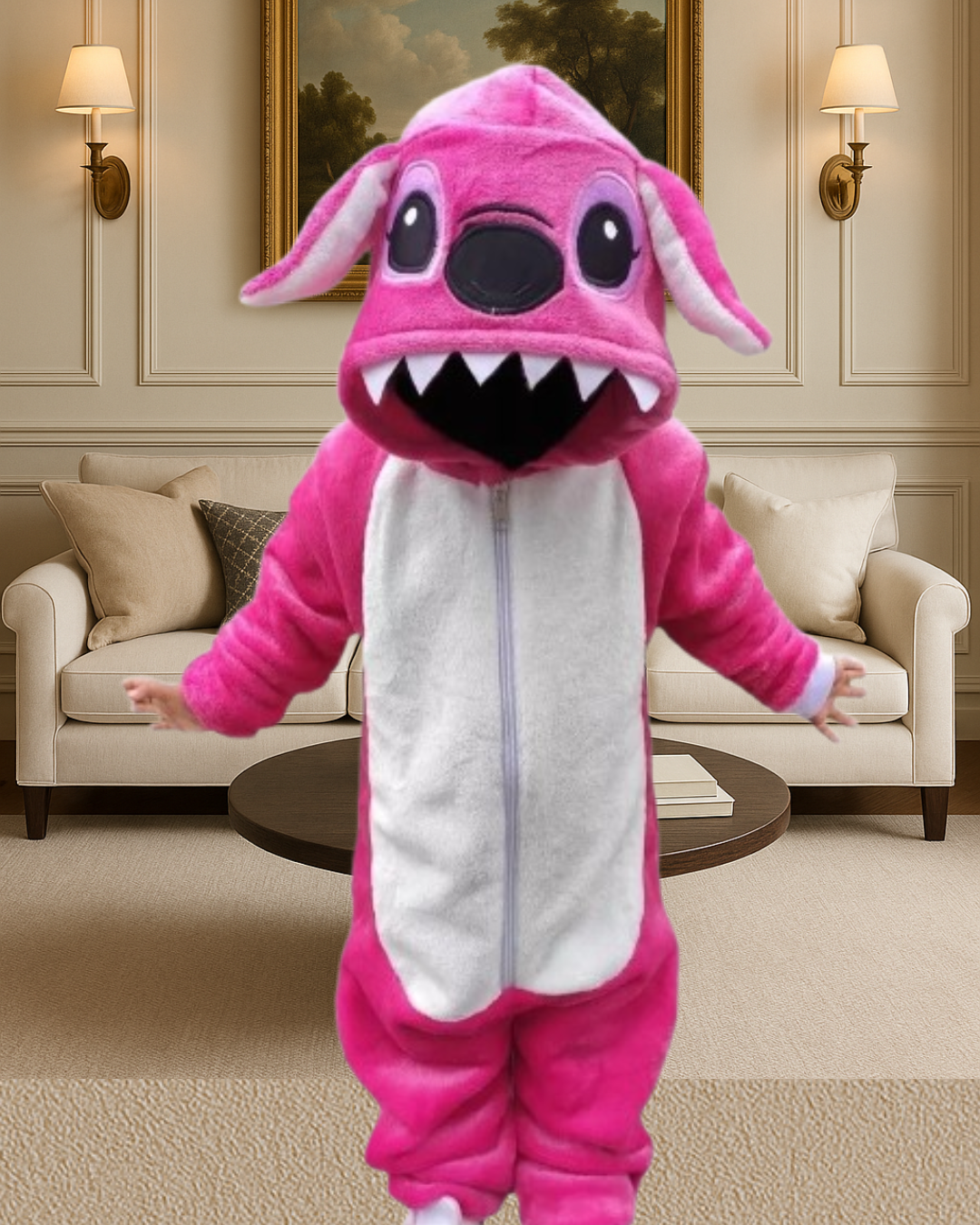 Pijama Enterizo Stitch Adorable: ¡Cálida, Cómoda y Divertida! - Tiendas La Gran Latina