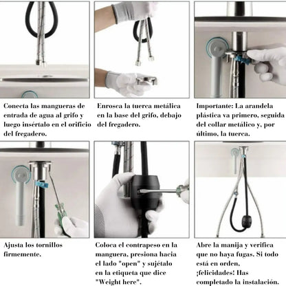 Grifería Premium 'Kitchen Faucet' con Cabezal Flexible: Experiencia Superior en Tu Lavaplatos - Tiendas La Gran Latina