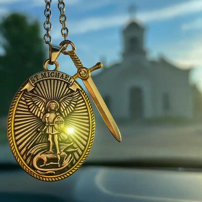 Collar San Miguel Arcángel + Novena | Tu Amuleto de Luz y Defensa Espiritual - Tiendas La Gran Latina