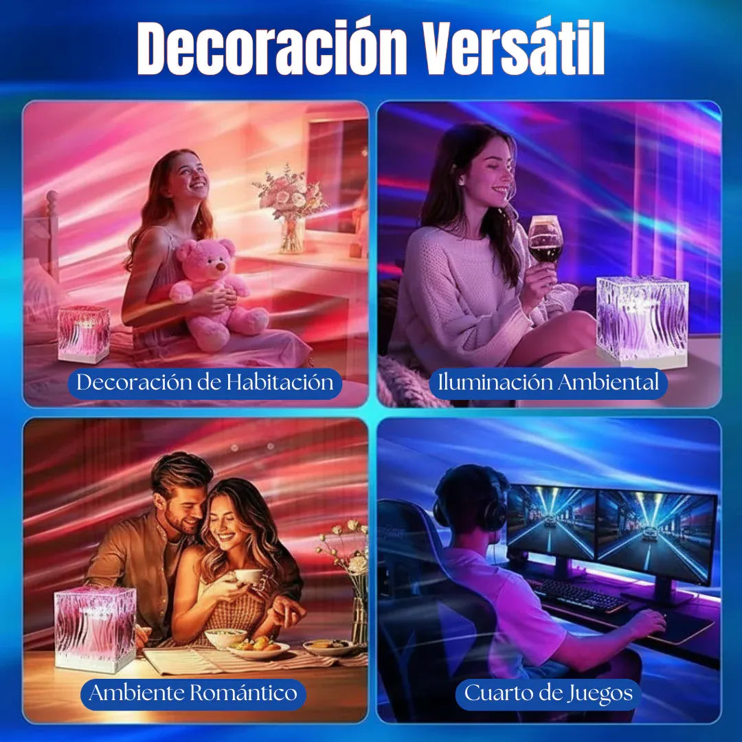 Lámpara Aurora Boreal Sky Cube - Ambiente Mágico