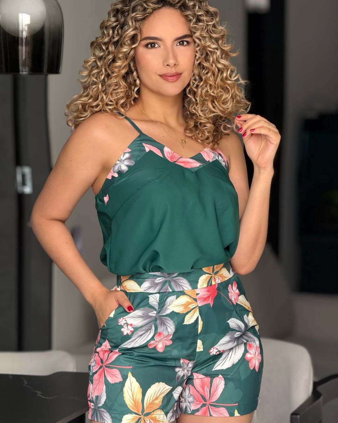 Conjunto Crepé Durazno - Suave y Fresco