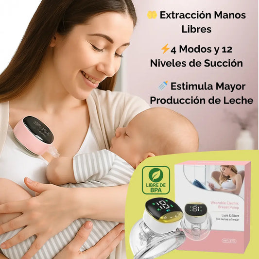 Extractor de Leche Manos Libres MY-373™ Extrae Leche Sin Detener Tu Día