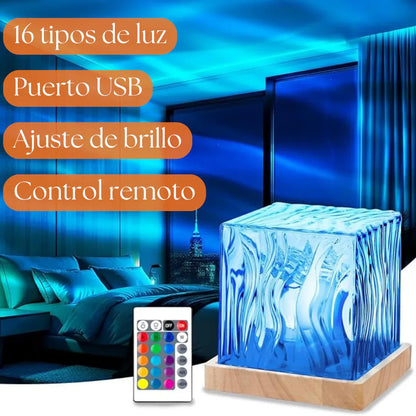 Lámpara Aurora Boreal Sky Cube - Ambiente Mágico