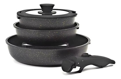 Set de Ollas Premium con Acabado en Granito – Cocina con Clase y Eficiencia