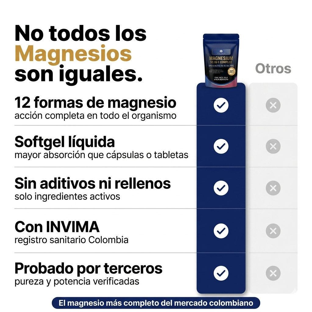 Magnesium 12-in-1 — El Más Completo de Colombia