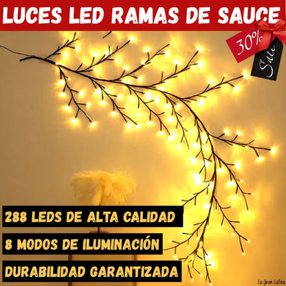 Luces LED Ramas de Sauce: Ilumina tu Hogar con Calidez y Estilo