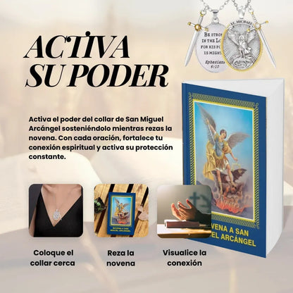 Collar San Miguel Arcángel + Novena | Tu Amuleto de Luz y Defensa Espiritual - Tiendas La Gran Latina