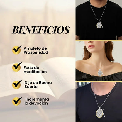 Collar San Miguel Arcángel + Novena | Tu Amuleto de Luz y Defensa Espiritual - Tiendas La Gran Latina