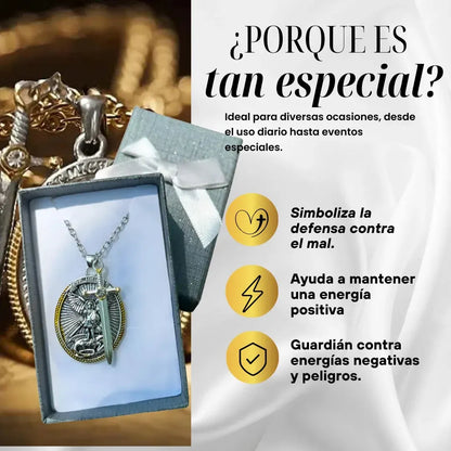 Collar San Miguel Arcángel + Novena | Tu Amuleto de Luz y Defensa Espiritual - Tiendas La Gran Latina