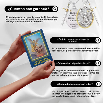 Collar San Miguel Arcángel + Novena | Tu Amuleto de Luz y Defensa Espiritual - Tiendas La Gran Latina