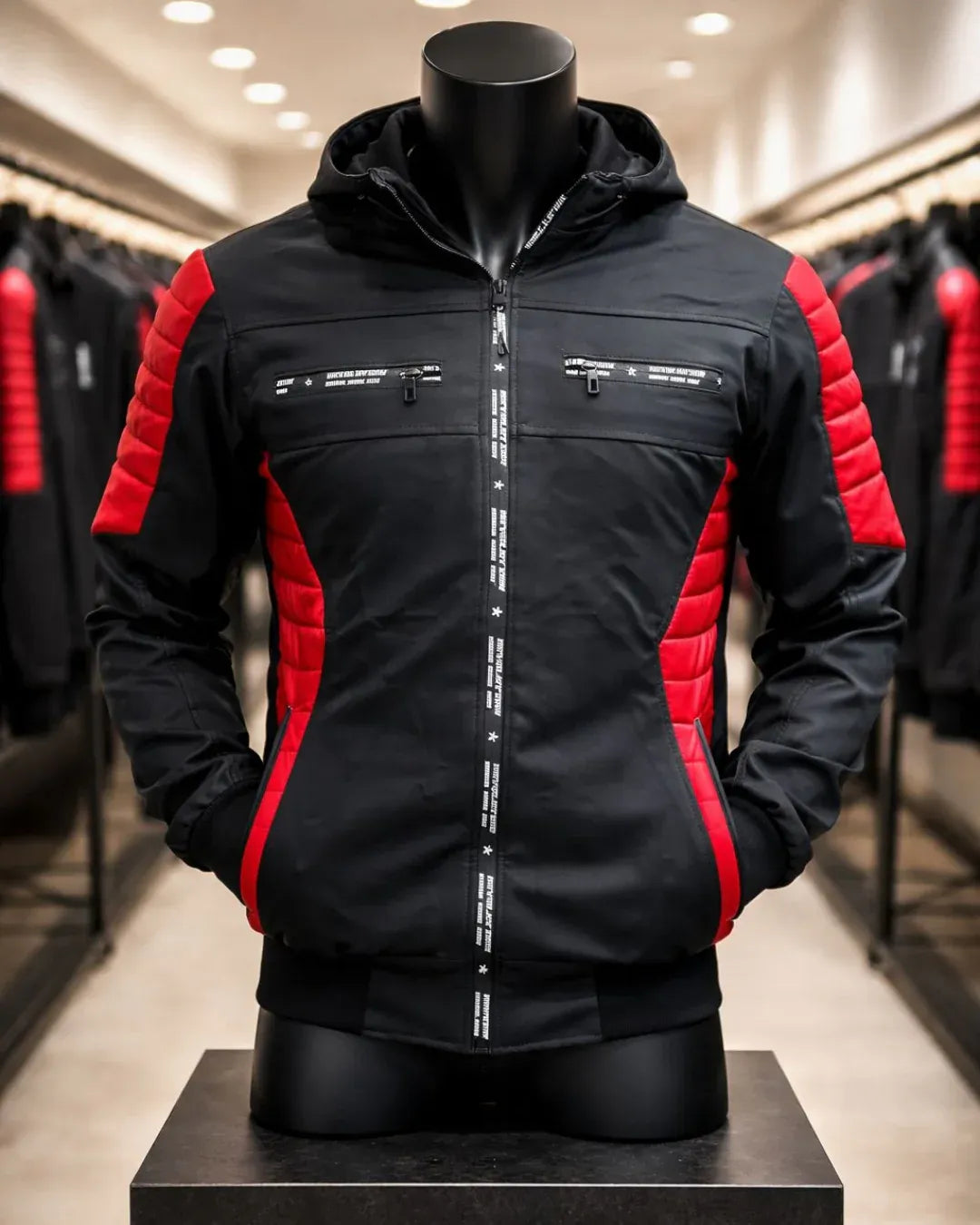 Chaqueta Biker RED — Presencia que Impone
