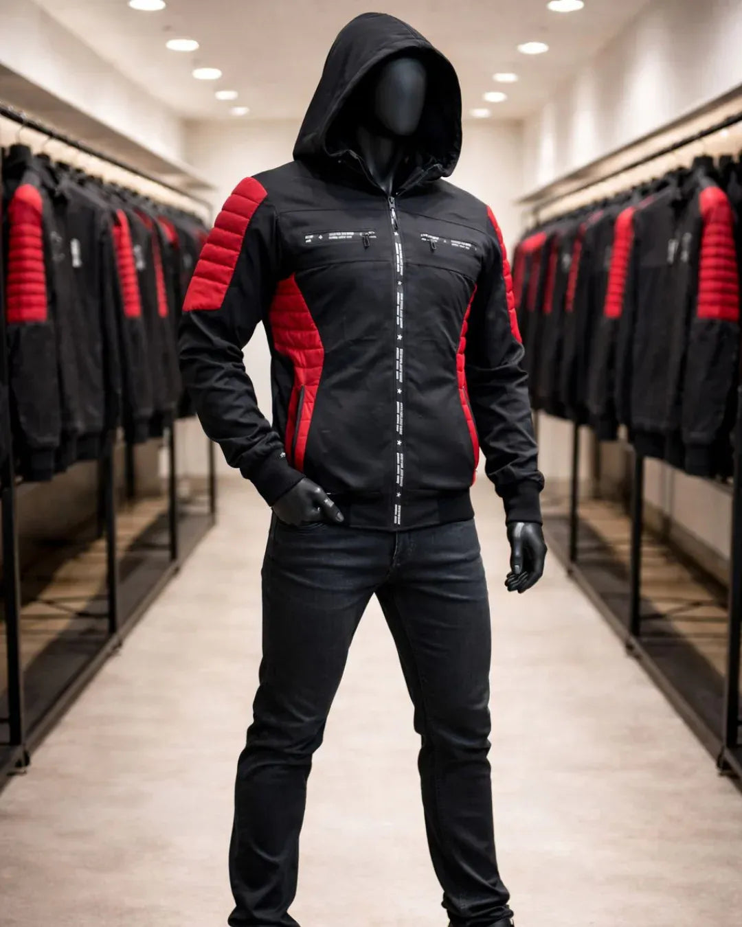 Chaqueta Biker RED — Presencia que Impone