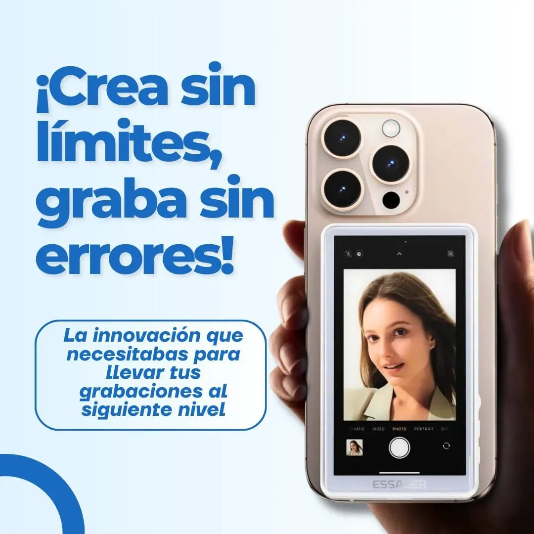 SelfiePro™ - Monitor Magnético para Selfies y Videos Profesionales