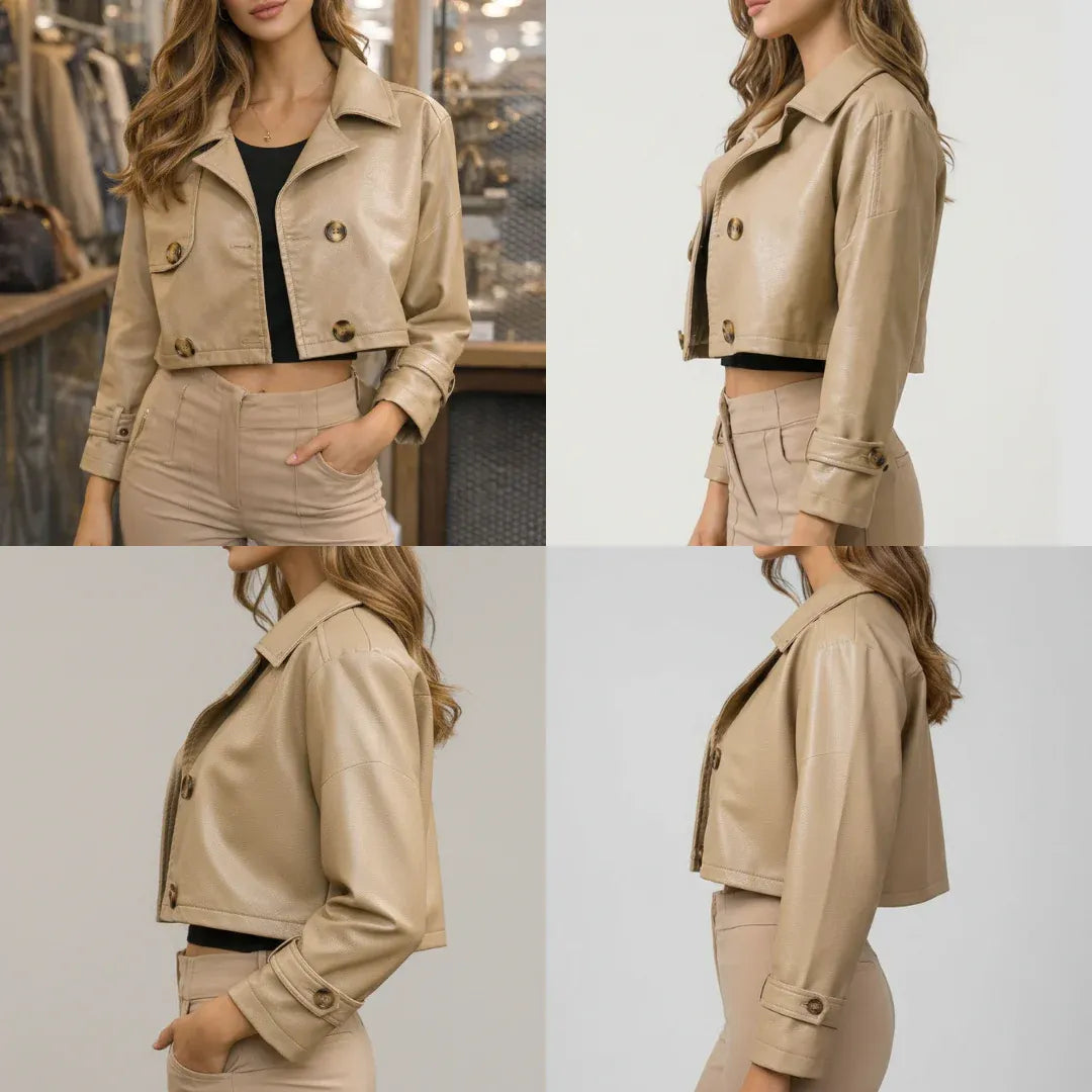 Chaqueta Corta LUCÍA – Estilo Italiano Moderno